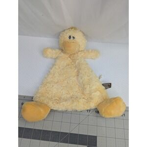 Demdaco Yellow Duck Lovey Rattle Security Blanket Stuffed Animal Toy